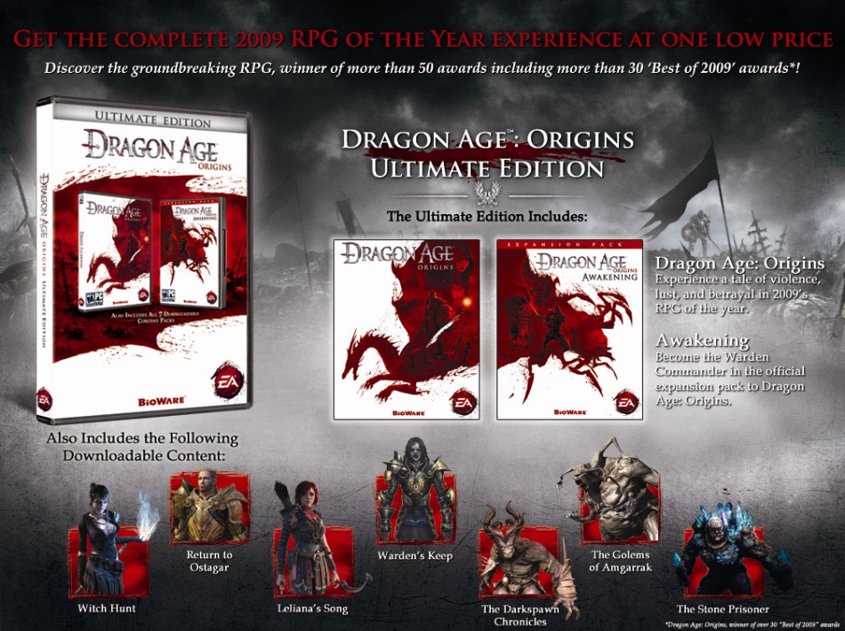 dragon age origins dlc
